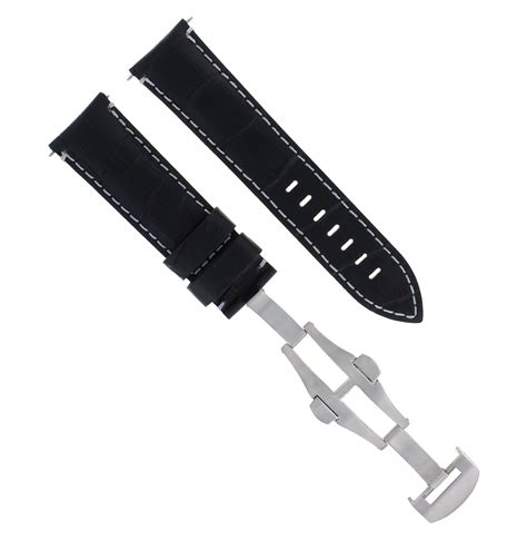 breitling black deployant rubber strap|genuine breitling leather watch strap.